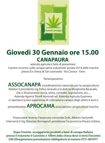 Canapicoltura Marche - Incontro sulla canapa sativa industriale a Fano